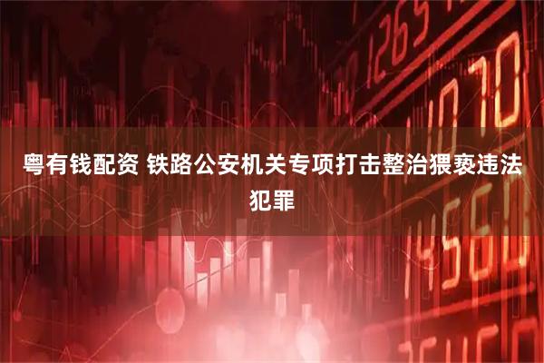 粤有钱配资 铁路公安机关专项打击整治猥亵违法犯罪
